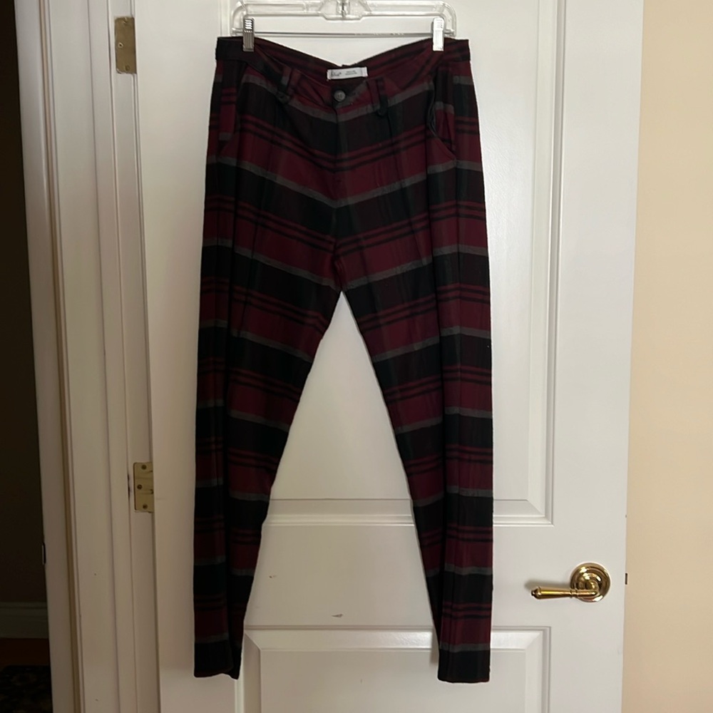 Woolrich wool blend tailored slim leg trousers